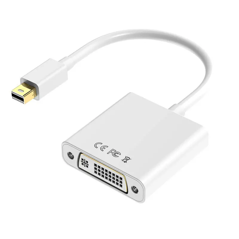 3 в 1 Мини DP к HDMI DVI VGA тройной адаптер кабель для Apple iMac MacBook Pro Air DP Дисплей порт конвертер Thunderbolt - Цвет: MiniDP to DVI