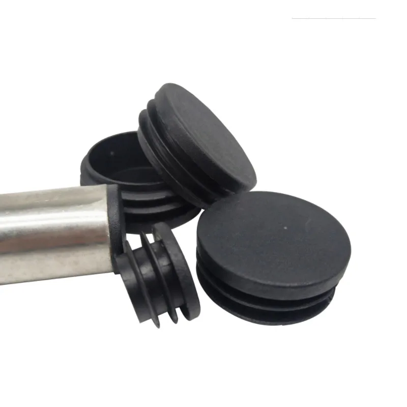 1 x Black Plastic Blanking End Tube Caps Inserts Plug Bung Rectangle 20mm x 10mm 