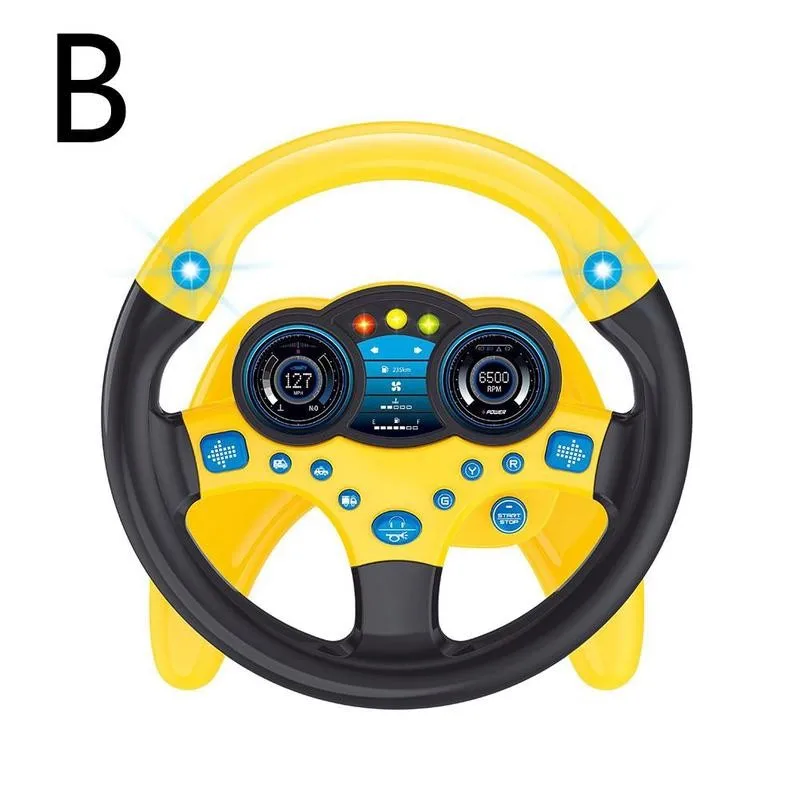 Interaktiv Spielzeug Fahrsimulator Lenkrad für Kinder Kleinkinder