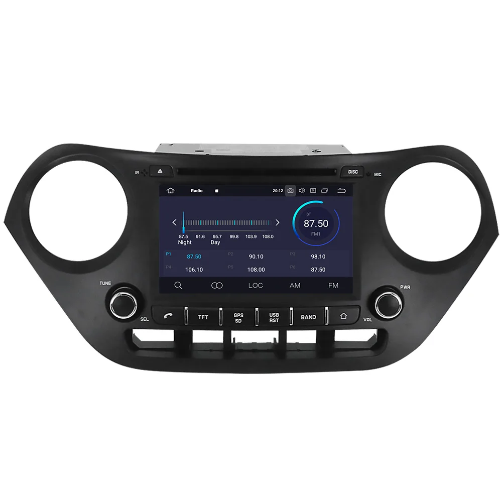 Android 10,0 Автомобильный dvd радио Мультимедиа Видео плеер Navi gps для hyundai i10 Grand I10 2013- аудио стерео головное устройство карта
