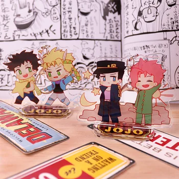 

Anime JoJo's Bizarre Adventure Kujo Jotaro DIO Caesar Guido Misuta Cosplay Acrylic Stand CP Figure Model Keychain Pendant Gifts