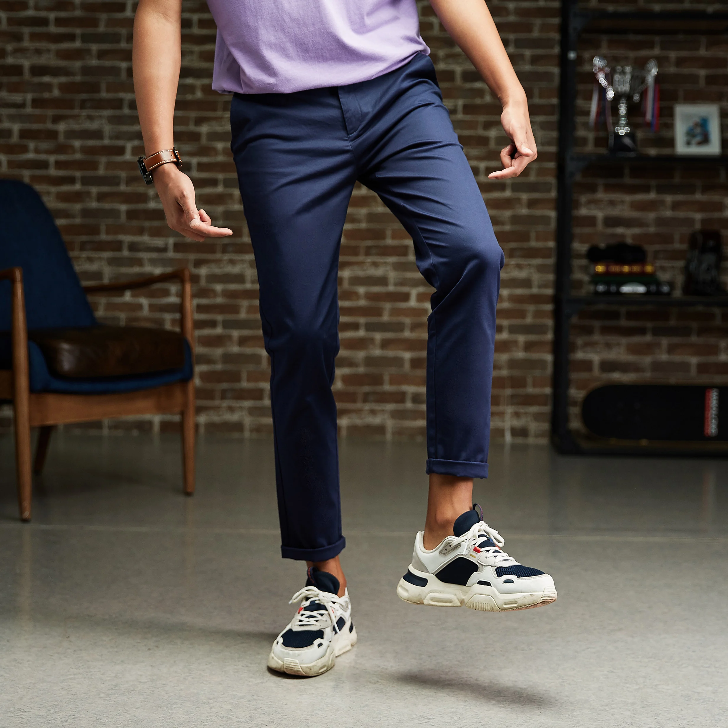METERSBONWE Spring Autumn Men Pants Slim Casual Trousers Ins Tide Brand Bf Solid Color Straight Overalls | Мужская одежда