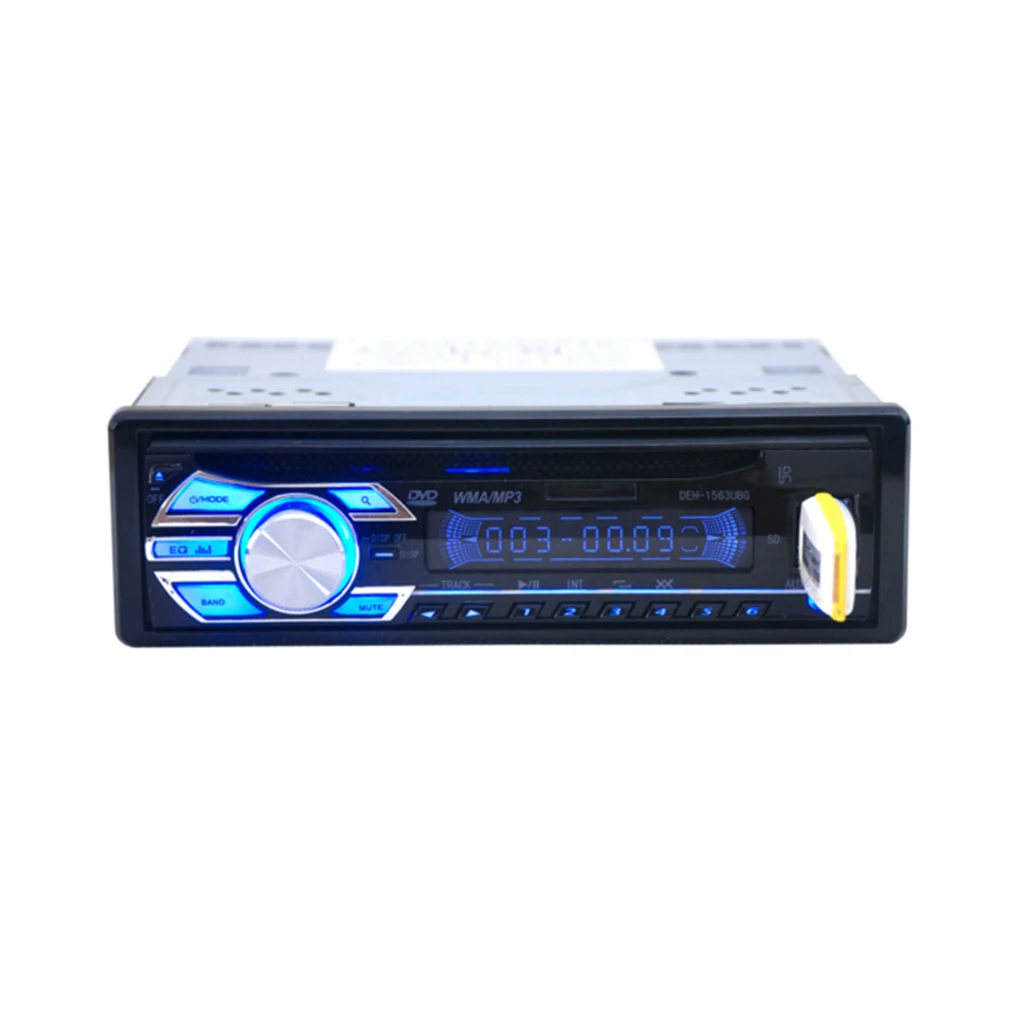 1Din 12 в автомобильный DVD Автомагнитола USB автомобильный cd vcd плеер MP3 Play с Aux Jack