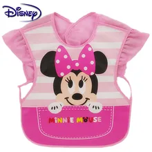 Дисней детская еда карман водонепроницаемый без рукавов мягкий пластиковый детский нагрудник еды пальто обратный туалетный нагрудник