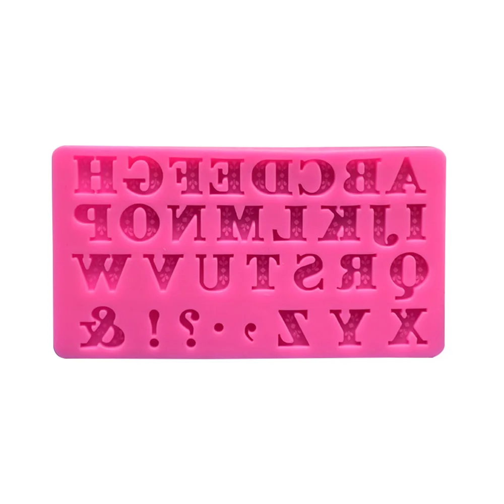 1pc Letter Silicone Mold Bakeware Cake Decorating Tools Dessert Chocolate Ice Cube Fondant |