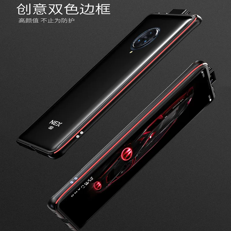 Роскошный брендовый Алюминиевый металлический бампер для VIVO Nex 3, металлические Чехлы, крышка в форме колонки, рамка для VIVO Nex3 5G