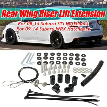 

New Car Rear Roof Trunk Wing Spoiler Riser Lift Extension Tail Wing Lift Bracket Kit For Subaru WRX STi Hatchback 2008-2014