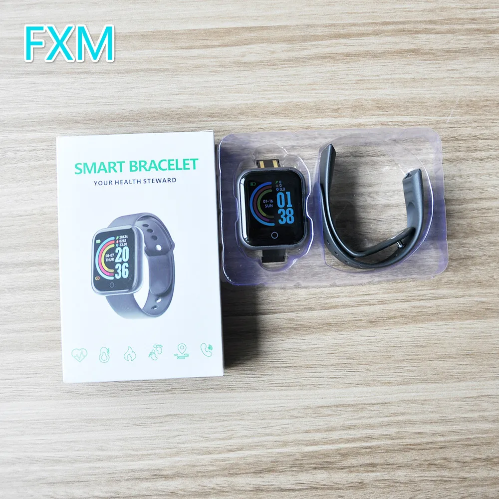 Y68 Смарт часы для женщин и мужчин с Bluetooth монитором артериального давления фитнес