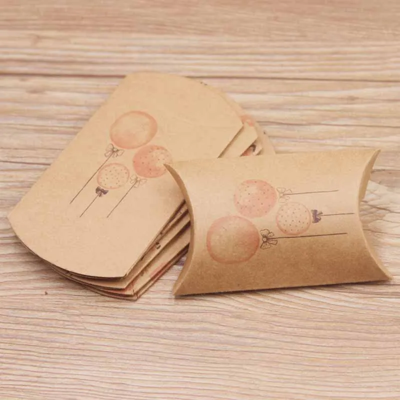 BOX COLOR ASPIC Feiluan20pcs коробочка для конфет, в форме подушечки белый/коричневый 8x5,5x2 см Розовый фламинго удача бумажные коробки для подарков diycontract пакет подушки коробка - Цвет: BOX COLOR ASPIC