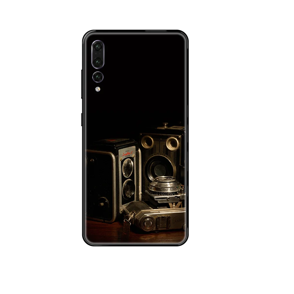 luxury Camera kodak photo Phone case For Huawei P 8 10 20 30 Smart Plus 2019 Z Lite Pro 2017 2019 black painting prime fashion