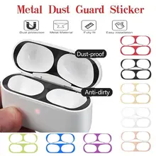 Protecteur anti-poussière en métal, boîtier de chargement pour écouteurs Apple Airpods 2 1 Air Pods 3, accessoires
