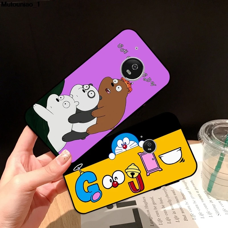 Мягкий чехол из ТПУ для Motorola Moto C E4 G5 G5S X4 Plus белый медведь 1 | Мобильные телефоны и