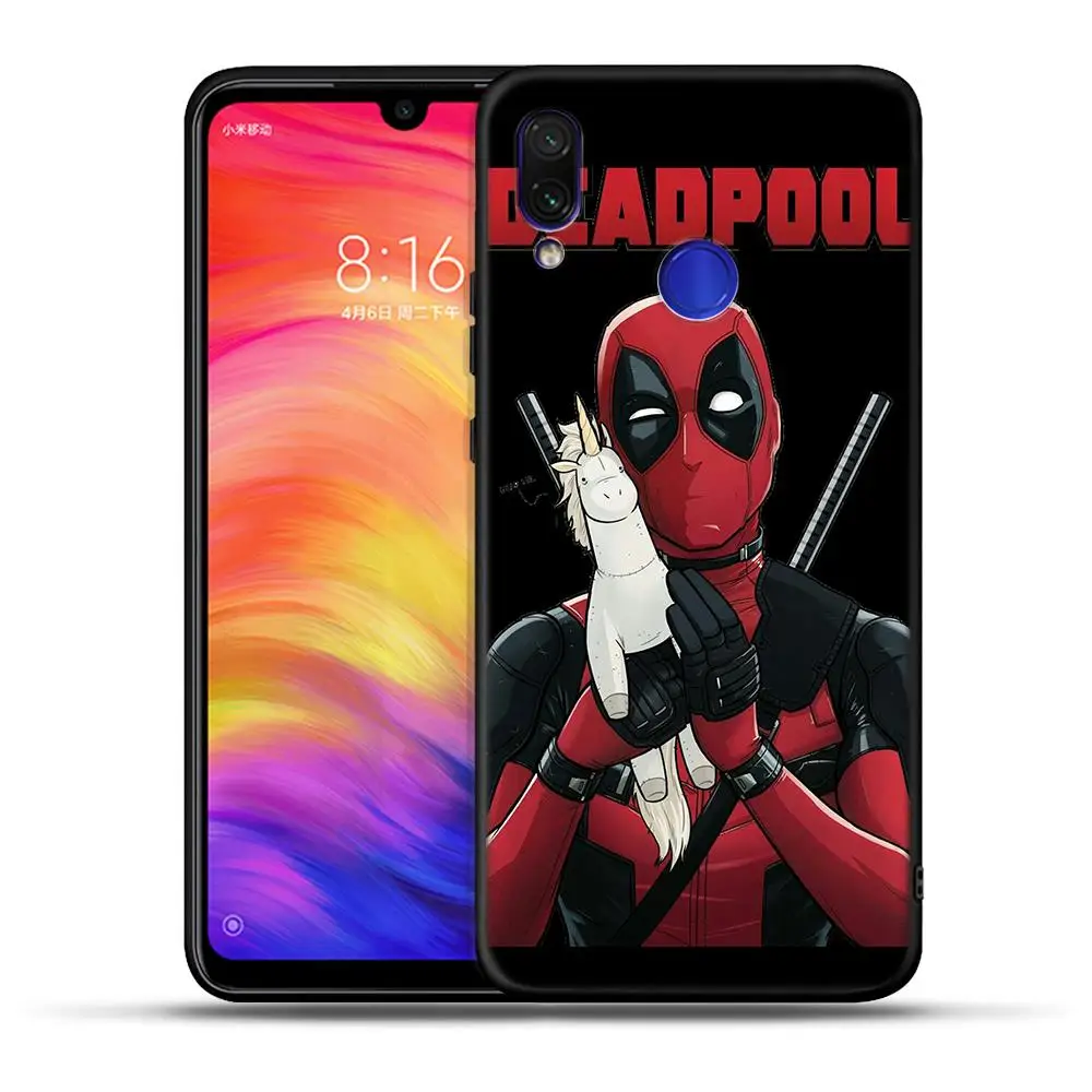 Чехол для телефона с мертвым пулом для Xiaomi mi 8 A2 Lite A1 9 Pocophone F1 матовый чехол красный mi 5 Plus 6 Pro 6A 7 Note 5 6 7 Pro мягкий чехол из ТПУ