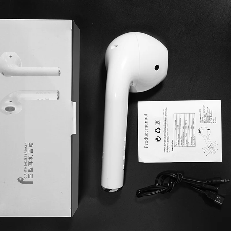 Wireless Portable Speaker Giant Earphone Big Headset With Base Bracket Bluetooth 5.0 Speaker TWS Funny Cool Gift Stereo Speakers Wireless Portable Speaker Giant Earphone Big Headset With Base Bracket Bluetooth 5.0 Speaker TWS Funny Cool Gift Stereo Speakers