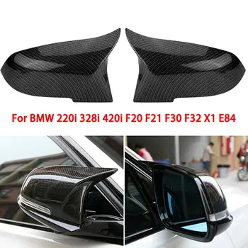 

Car Carbon Fiber Style Rear Mirror Cover Caps For BMW F20 F21 F22 F30 F32 F36 X1 M3 Rear View Side Wing Mirror Cover Caps Fit