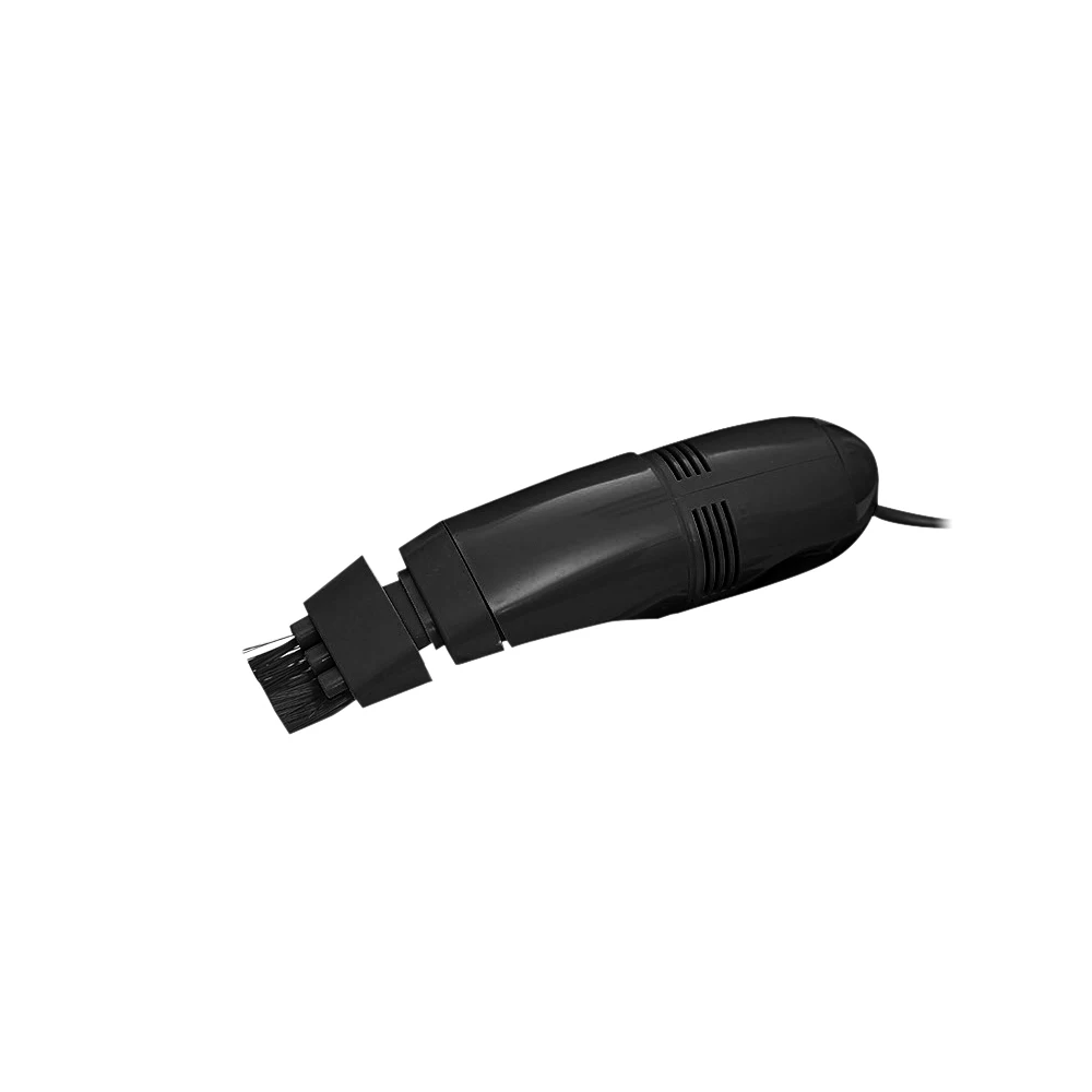 Мини-компьютер пылесос USB клавиатура очиститель ПК ЩЕТКА для ноутбука пылеочиститель комплект Вакуумный Очиститель компьютера чистящие инструменты - Цвет: Черный