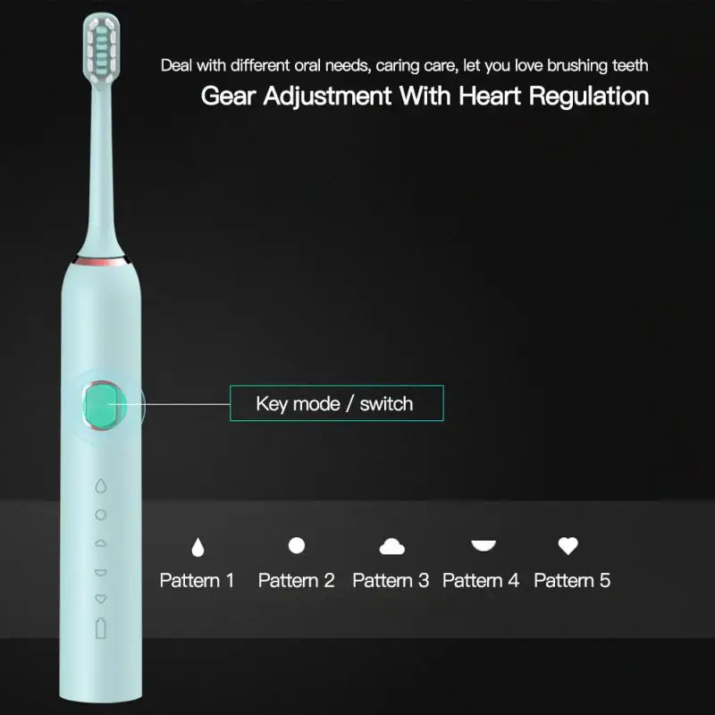 New Ultrasonic Automatic Electric Toothbrush Rechargeable Ultrasonic Washable Electronic Whitening Waterproof Teeth Brush New Ultrasonic Automatic Electric Toothbrush Rechargeable Ultrasonic Washable Electronic Whitening Waterproof Teeth Brush