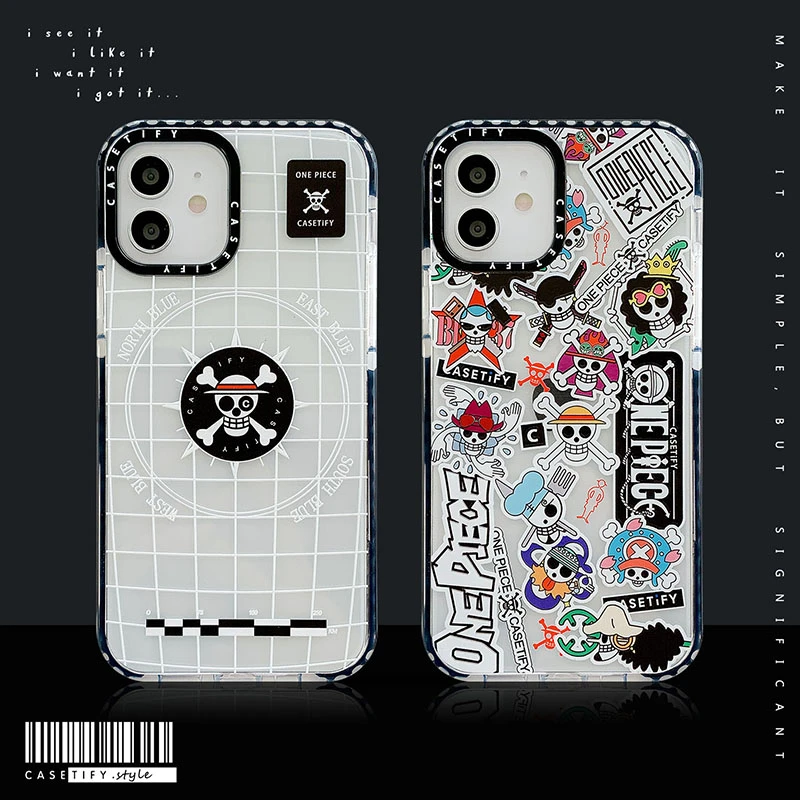 Anime One Piece Phone Skulls Case For Iphone 12 13 Pro Max Xs Xr Xsmax 8 7 Plus Se Silicone Soft Tpu Protective Back Cover Funda Phone Case Covers Aliexpress