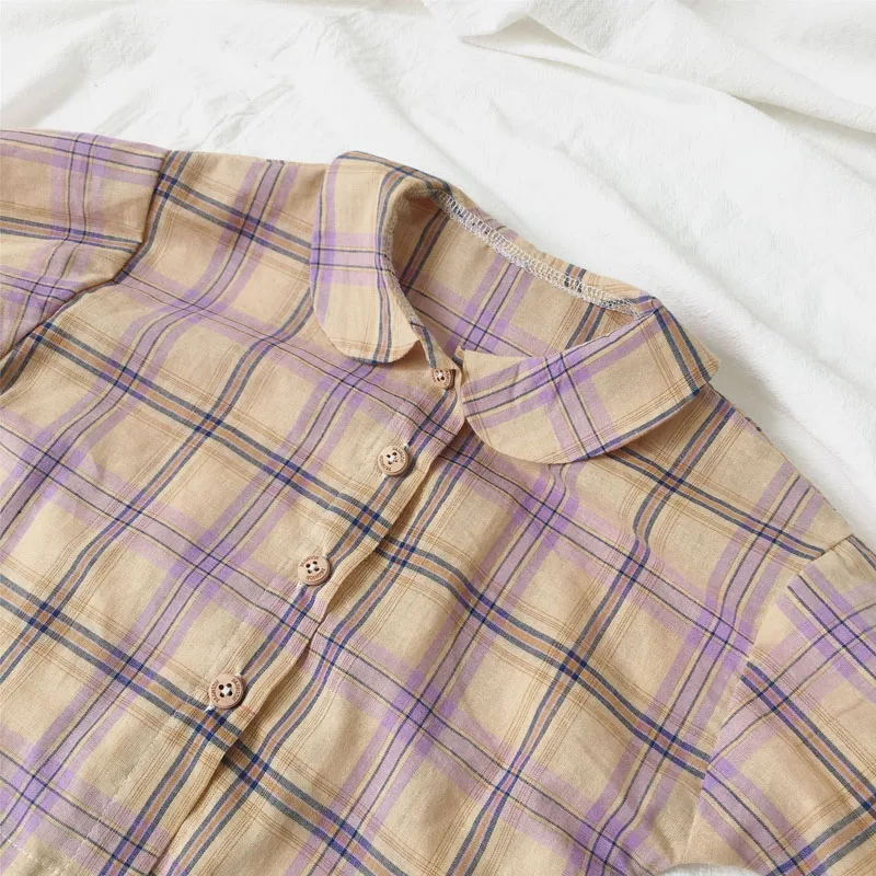 MILANCEL/комплект одежды для детей; блузка с воротником «Питер Пэн»; шорты-шаровары; комплект одежды для девочек; Модный клетчатый костюм для мальчиков