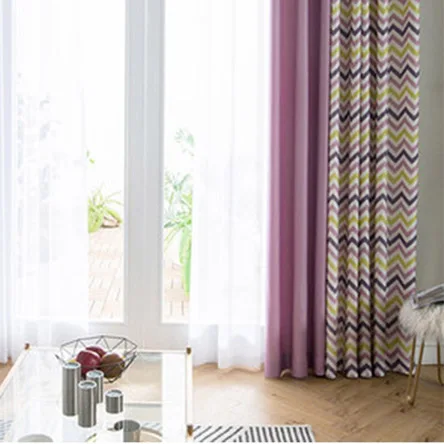Современная простая ткань для занавесок полосатые шторы синие шторы для гостиной s для гостиной столовой для балкона AXY8201 3 - Цвет: Красный