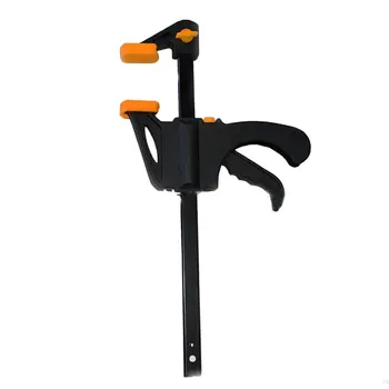 

4 inch Wood Working Bar Clamp Quick Ratchet Release Speed Squeeze F-type Clip Manual Spreader Gadget DIY Hand Tool