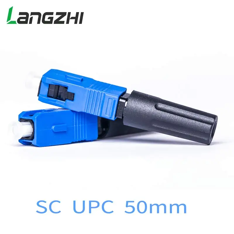 Синий Langzhi 100 шт./кор. Ftth Sc/upc одномодовый волоконно-оптический патч-корд Sc/Upc-Sc/upc быстрый разъем экономически эффективным волоконно-оптический Быстрый разъем - Цвет: Синий