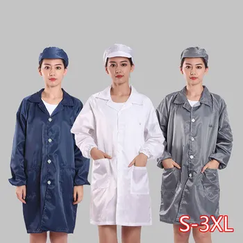 

Anti-Static Coveralls Clothing Cleanroom Dustproof Suit Clean Clothes Clean Food Work Clothing Unisex Protective Overalls 2020