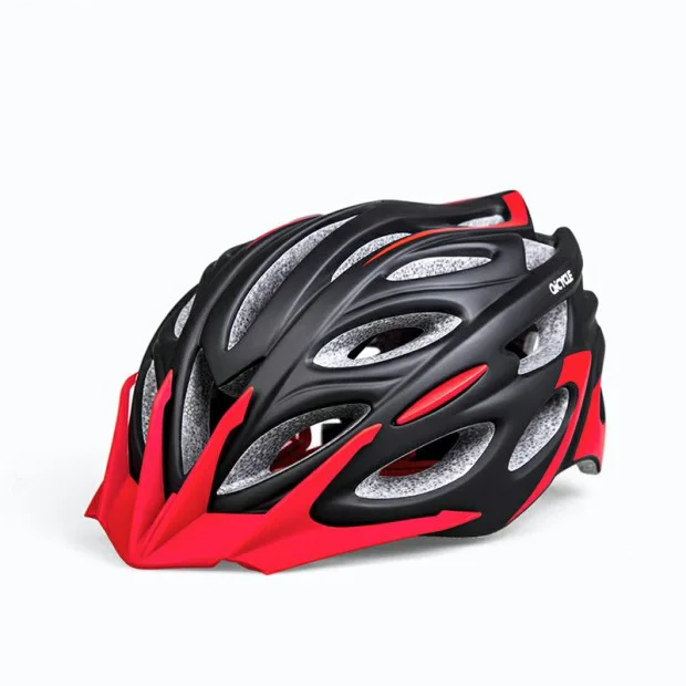 black and red QICYCLE электрический скутер спортивный шлем EPS Регулируемый велосипед Цикл дышащая вентиляция защита для взрослых - Цвет: black and red