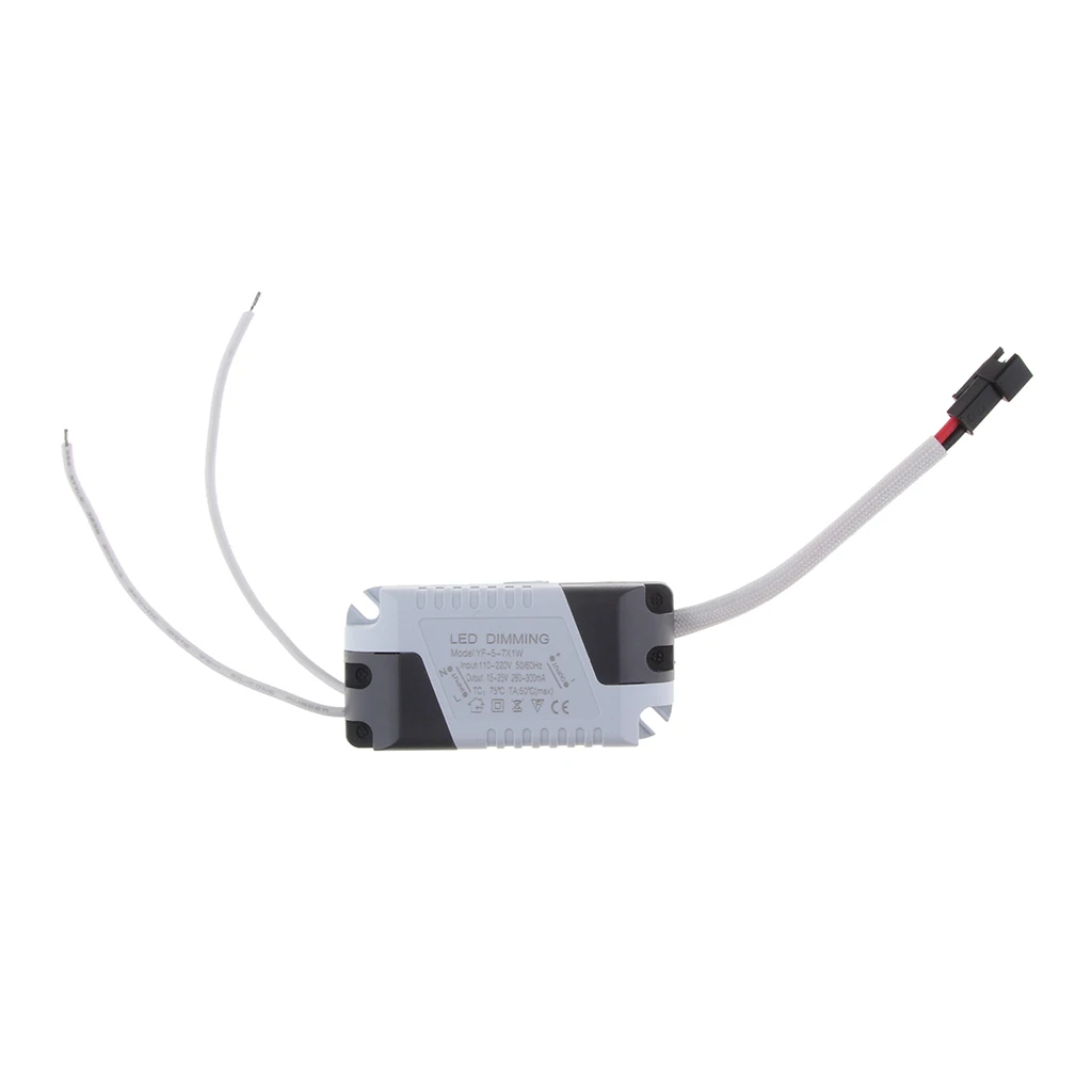 5-7x1W Dimmable Driver, for LED Light - 110V/220V AC 15-25V DC Transformer