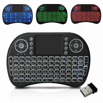 

HTRC Wireless Keyboard i8 2.4GHz with Touchpad Remote Control For Android 9.0 TV BOX HK1 max h96 max x88 Pro Fly Air Mouse