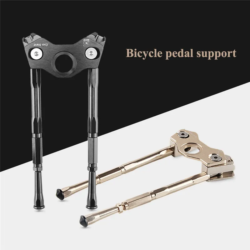 Bicycle Kickstand Aluminum Alloy Adjustable anti-rust anti-slip Bike Stand Foot Brace Parking Rack Mountain Bike Support