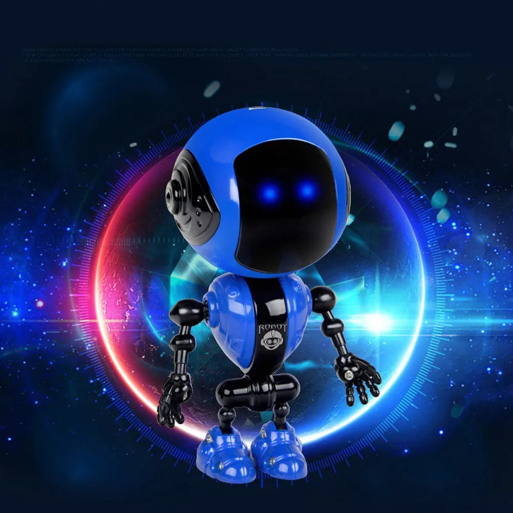 Робот игрушка сплав интерактивные игрушки для детей сенсорный многофункциональный музыкальный умный мини-робот из сплава Детский Рождественский подарок
