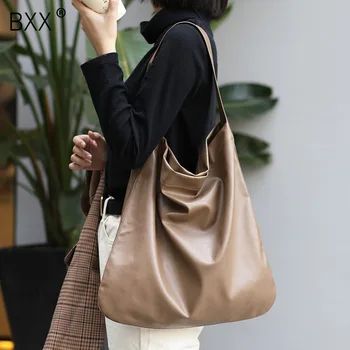 

[BXX] Soft PU Leather Crossbody Bags For Women 2020 Spring Large Capacity Shoulder Messenger Bag Lady Handbags and Purses HK636