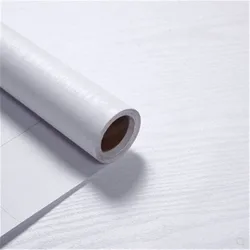Self-Adhesive PVC Waterproof Wood Grain Wallpaper Rolls Stickers Furniture Wardrobe Table Kitchen Wall Papers Home Decor