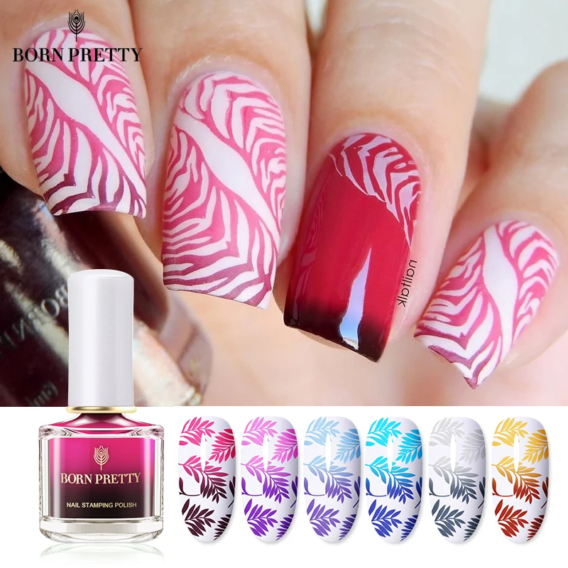 

BORN PRETTY Chameleon Thermal Nail Stamping Polish 6ml Colorful Nail Art Image Plate Printing Lacquer Varnish Stamping Oil