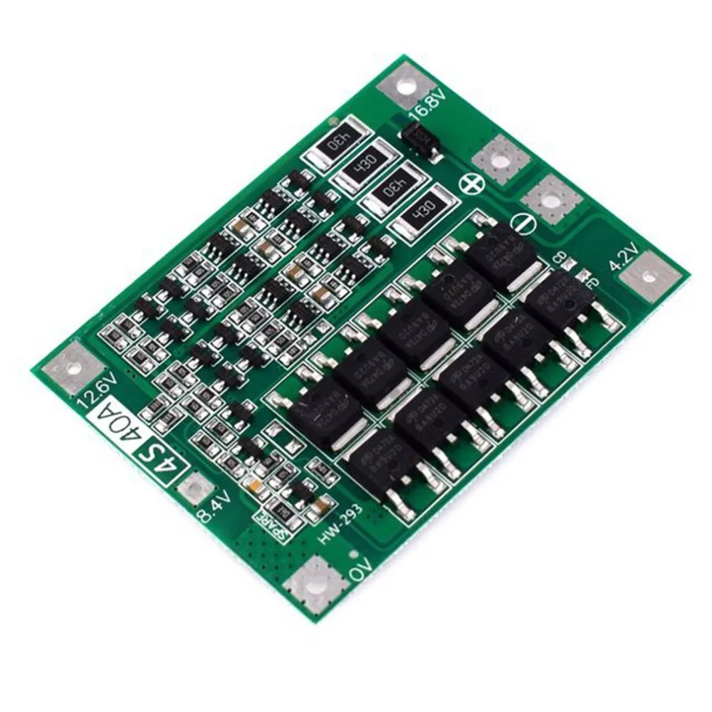 4S литий-ионная литиевая батарея 18650 зарядное устройство PCB плата защиты BMS Lipo мобильный модуль с сбалансированным Startable Drill 40A ток