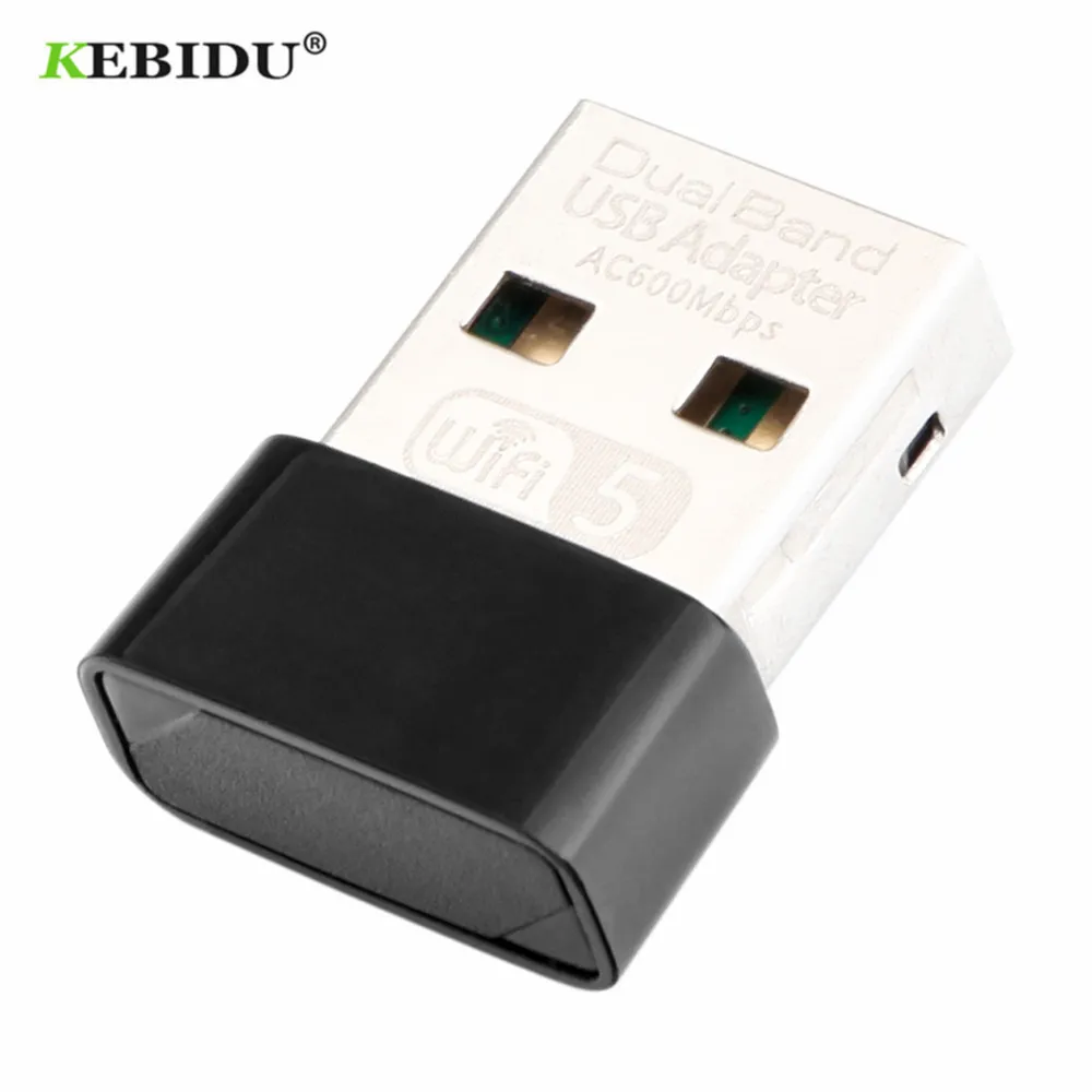 KEBIDU 600 Мбит/с USB WiFi адаптер Dual Band 2 4 ГГц Wi-Fi 5 антенны Realtek RTL8811 мини Беспроводной