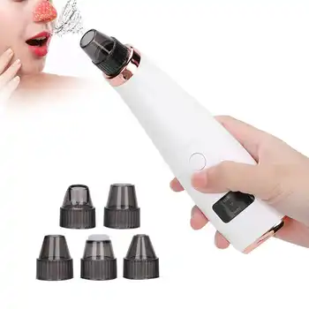 

5 in 1 Electric Blackhead Removal Suction Instrument Hot Compress Face Pore Cleaner Gold Acne Removal Cleaning Skin Care Tools