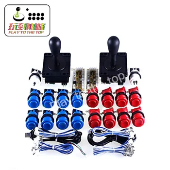 

DIY American style joystick push button micro switch PC USB encoder 1 player/2 player