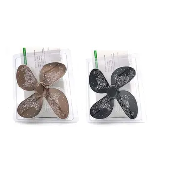 

Light Fireplace Fan Wood Burning Real Heat Powered Fireplace Small Fan Energy Saving Thermal 4 Blade Stove Fan Christmas Winter