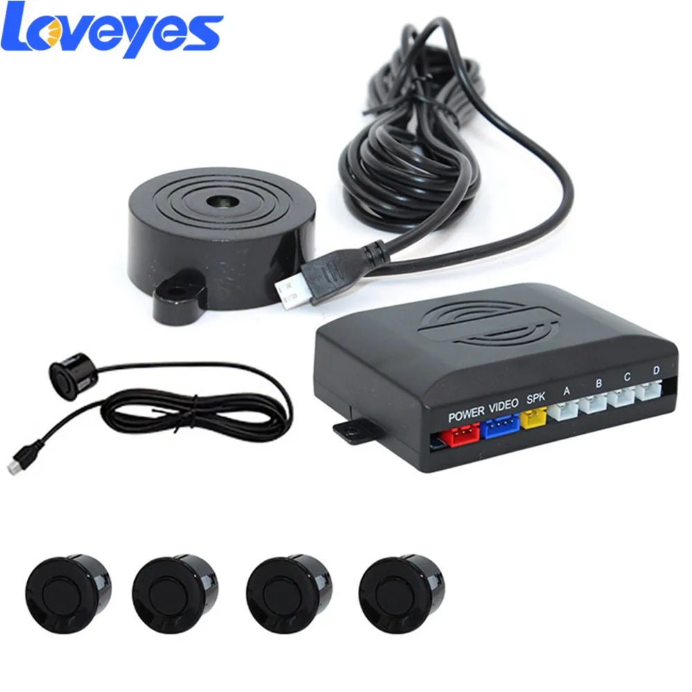 Парктроник радар с 4 зондами и светодиодной подсветкой|Датчики парковки| |