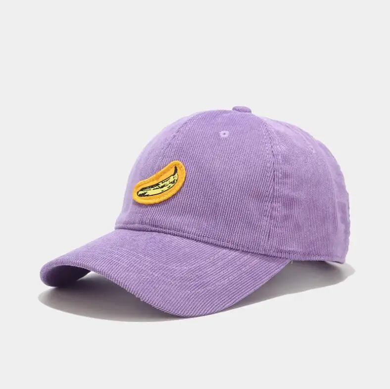 Высококачественная бейсбольная кепка с бананом, Вельветовая Кепка для папы, бейсбольная кепка для мужчин и женщин, Кепка с козырьком, повседневная Кепка