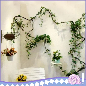 

2 pcs 2.5 M Decorative Flowers & Wreaths Hot Selling Artificial Ivy Leaf Garland Plants Vine Fake Foliage Flowers Home Decor