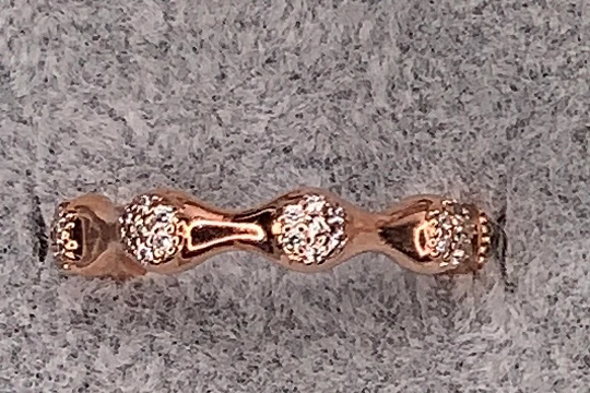 JZ127 925 пробы Серебряное классическое сердце Корона Бант Цветок сливы женские Гламурные ювелирные изделия кольцо из розового золота - Цвет основного камня: JZ127