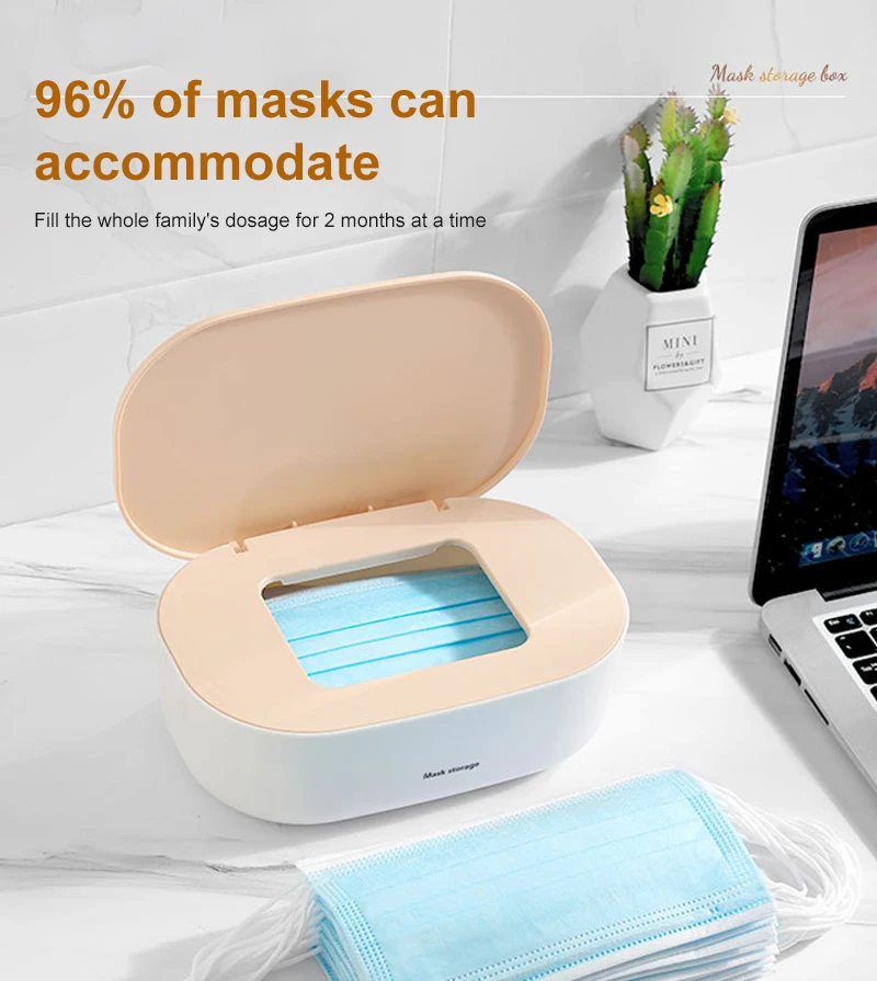 1PC Paper Mask Storage Box Wet Tissue Seal Baby Wipes Dispenser Holder Household Plastic Dust-proof with Lid | Дом и сад