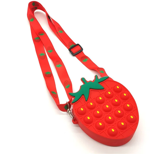 Fashion Unicorn Fidget Toys Bag Push Pop Bubbles Kawaii Wallet Bag Coin Purse Silicone Antistress Figet Sensory Toy For Girls 10