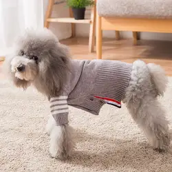 Осенне-зимний вязаный свитер для собаки 10A