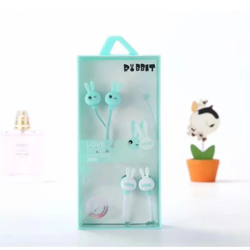 Проводной головной убор с мультяшным Кроликом, наушники с микрофоном для Xiaomi, samsung, iPhone, телефона для детей, девочек, милые подарки, наушники