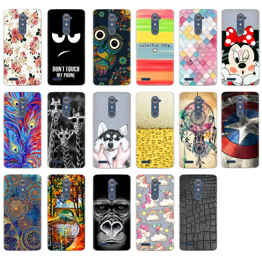 

TPU Soft Cases for ZTE ZMax Pro Z981 Silicone Case Cover for ZTE ZMax Pro Z981 Phone Cases Back Cover Cartoon Shell Fundas 6.0