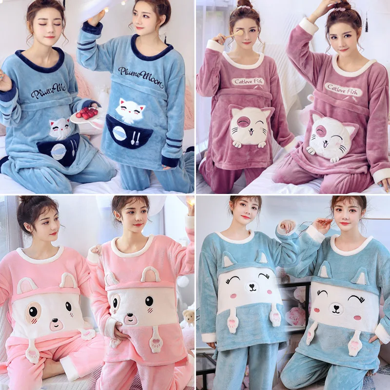 

Maternity Pijamas Maternity Pajamas Winter Nursing Clothes Maternity Nightwear Nursing Nightgown Pregnant Sleeping Clothes